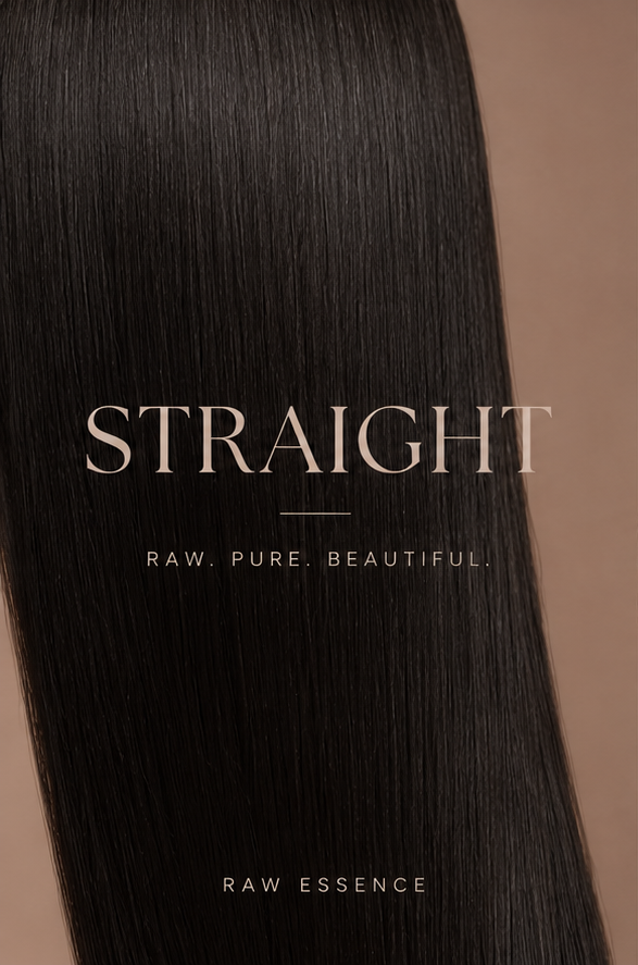 Straight raw hair